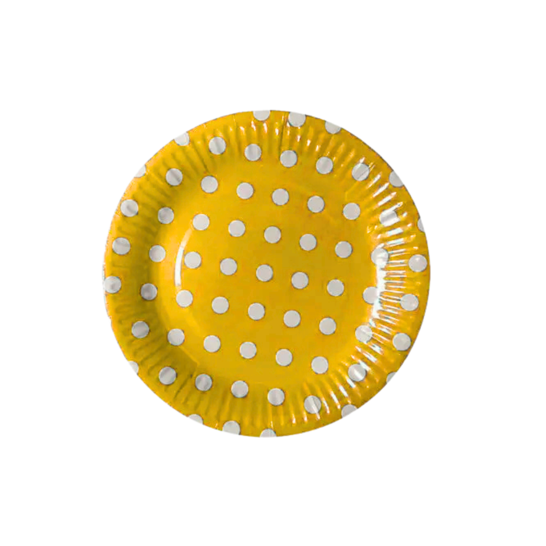 Polka Dot Paper Plates 10 pcs