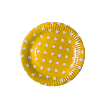 Polka Dot Paper Plates 10 pcs