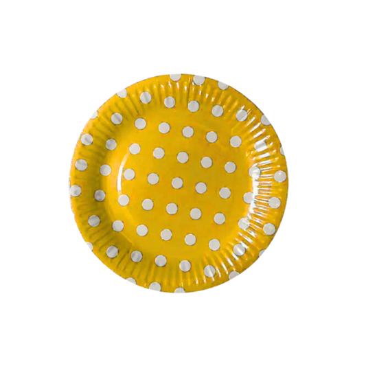 Polka Dot Paper Plates 10 pcs