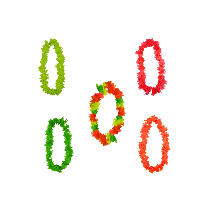 Neon Hawaiian Flower Garland 47 CM