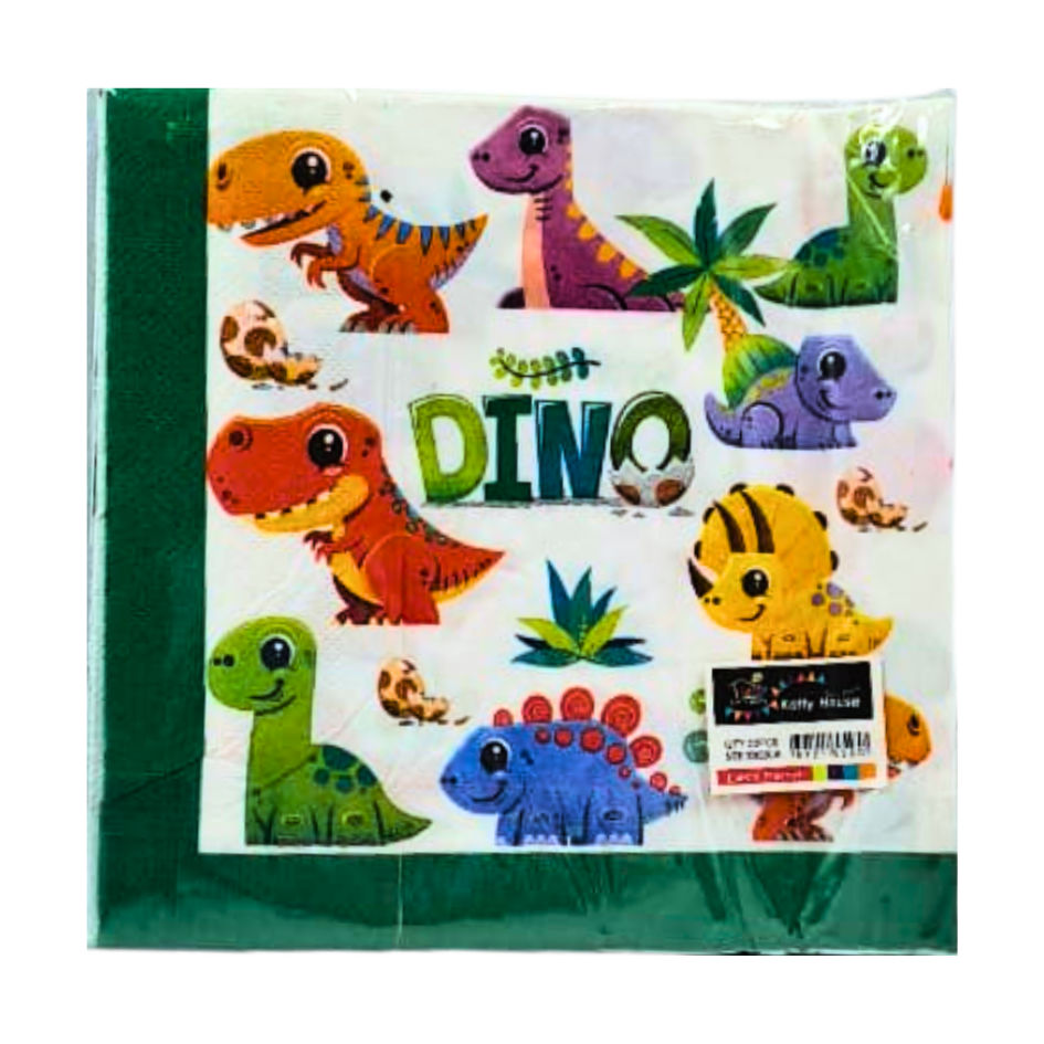Dino Baby Serviettes 20pcs