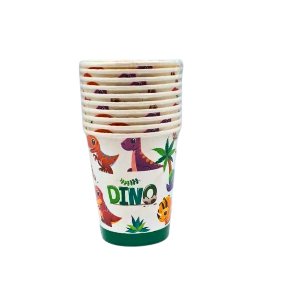 Dino Baby Paper Cups 10pcs