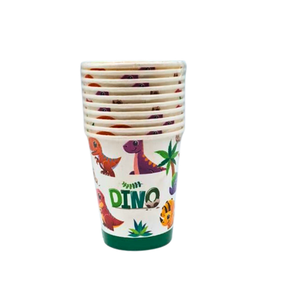 Dino Baby Paper Cups 10pcs